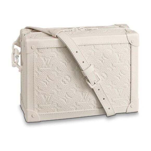 Louis Vuitton Virgil Abloh Crossbody Matte White Soft Trunk w/ Chain M53287 SS19 - Picture 2 of 15